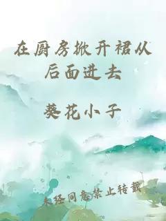 在厨房掀开裙从后面进去