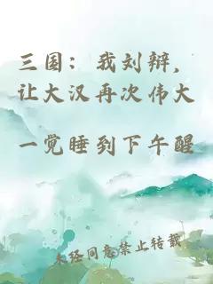 三国：我刘辩，让大汉再次伟大