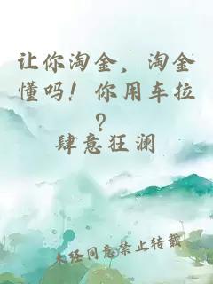 让你淘金，淘金懂吗！你用车拉？