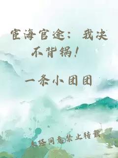 宦海官途：我决不背锅！
