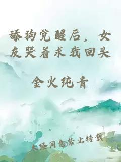 舔狗觉醒后，女友哭着求我回头