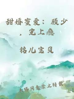 甜婚蜜爱：顾少，宠上瘾