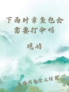 下雨时章鱼也会需要打伞吗