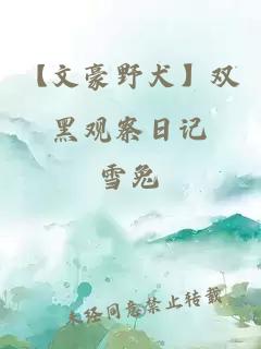 【文豪野犬】双黑观察日记