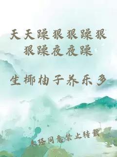 天天躁狠狠躁狠狠躁夜夜躁